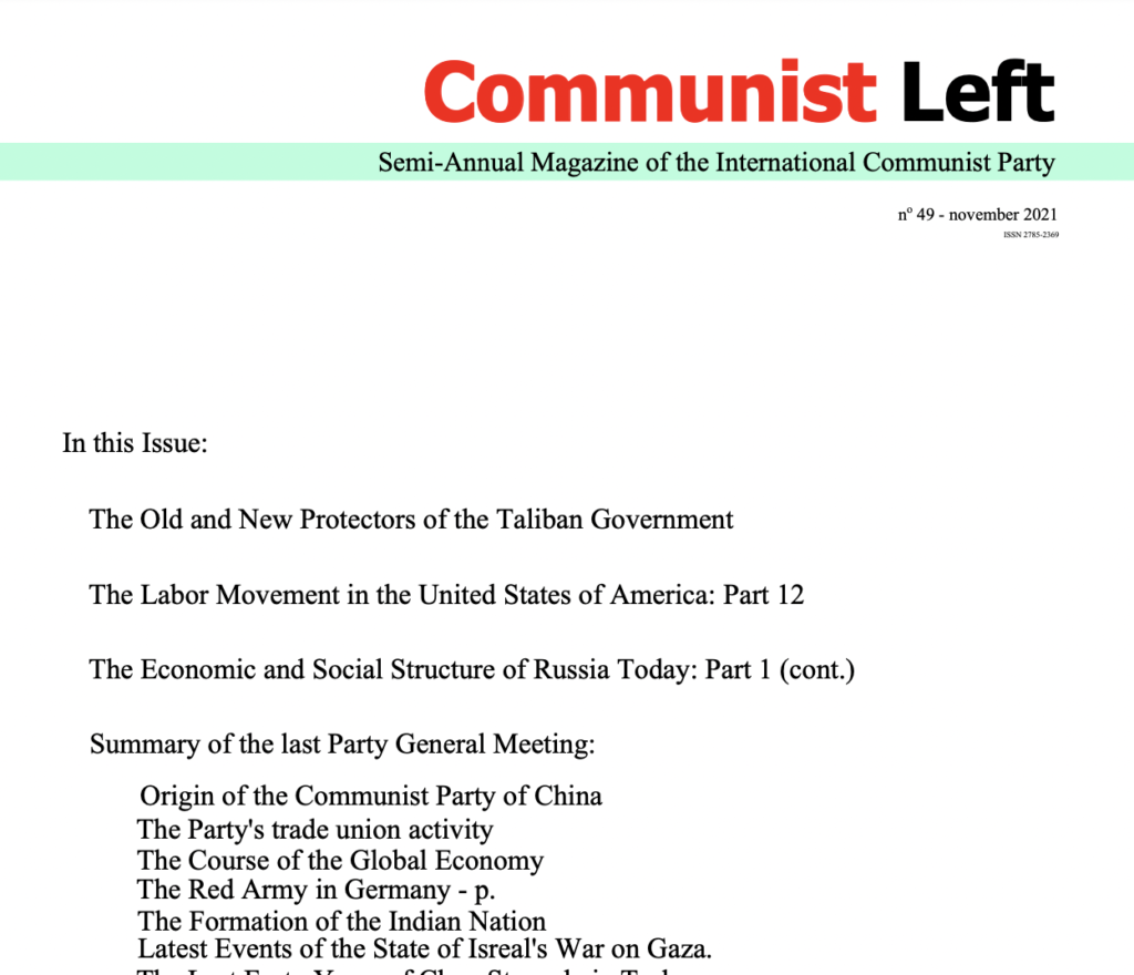 Communist Left #49